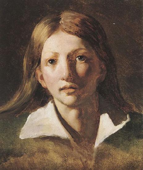 Theodore   Gericault Portrait Study of a Youth oil painting picture